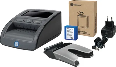 Produktbild von Safescan 155-S Komplett, Multi-Währung, Infrarot (IR), Tinte, Magnetisch, Metallic thread, Size, Thickness, Watermark, Schwarz, LCD, CE, WEEE, RoHS, REACH, AC