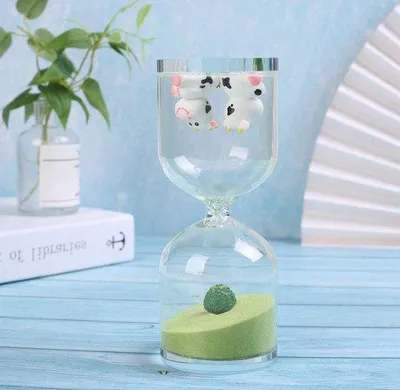 Produktbild von Famanu Sanduhr 30 Minuten - Grüne Bauernhof Sand Timer