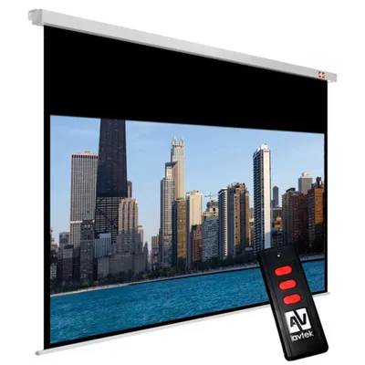 Produktbild von Avtek International Video Electric 200, Motorisiert, 195 cm, 146,2 cm, 4:3, Schwarz, Weiß