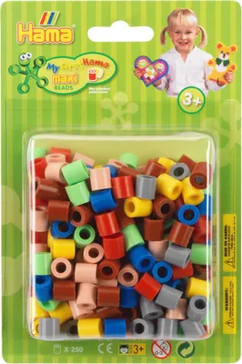 Produktbild von Hama Beads 8523, Bastelset für Kinder, 3 Jahr(e), PVC, Mehrfarbig, 250 Stück(e)