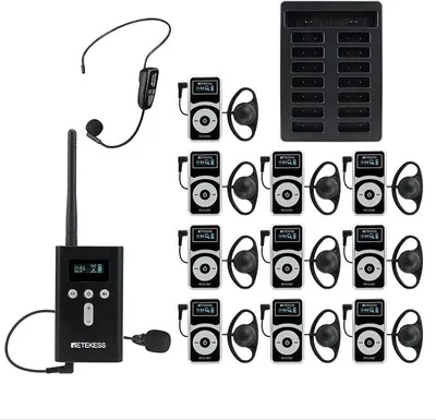 Obrázok produktu pre Bezdrôtový audio systém – 1 až 10 prijímačov – dosah až 160 metrov