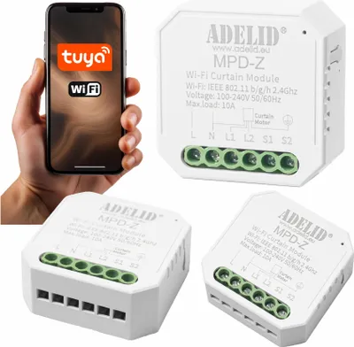 Produktbild von WiFi Mini Smart Jalousie Rolladen Schalter Modul Relais Unterputz Tuya