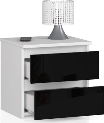 Produktbild von Nachttisch | Nachtschrank | 40 cm breit, zwei Schubladen