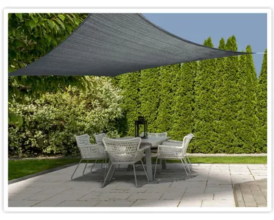 Produktbild von Schattentuch - dreieckig - Anthrazit - 300 cm