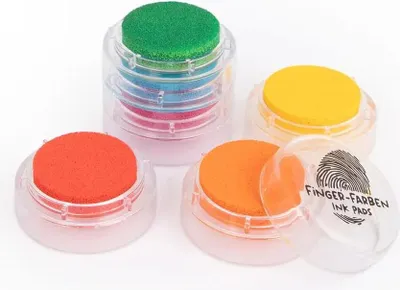 Image de Trendhaus FINGERSTEMPEL couleurs tour de 6 pièces