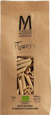 Produktbild von Mancini Penne Lisce Turanici Hartweizengrießnudeln 500g