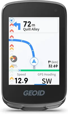 Productafbeelding van GPS-fietscomputer met routenavigatie - 2,8 inch kleurenscherm - Wifi-sync - ANT+ en Bluetooth