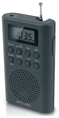Zdjęcie produktu dla Muse M-03 R, Przenośny, Analogowy, FM, PLL, LCD, Czarny, Przyciski