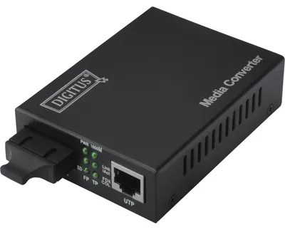Image de Digitus DN-82121-1, 1000 Mbit/sec, 100Base-TX, SC, Link, performance, état, noir