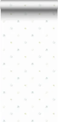 Obrázek produktu pro Sanders & Sanders Tapety v modré, žluté a bílé barvě - 640584 - 53 cm x 10 m