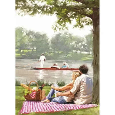 Produktbild von ANATOLIAN Puzzle Picknick am Fluss 1000 Teile