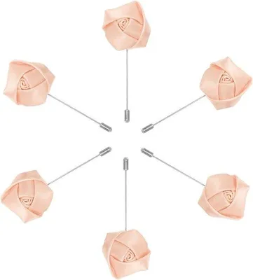 Immagine prodotto di Set da 6 bottoniere con cristalli rosa "Rosa Schneeglas" per matrimoni