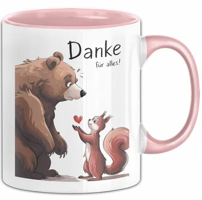 Produktbild von Lehrer Wertschätzung Danke Tasse Geschenk Lustige Geschenkidee Spruch Danke Für Alles (Rosa)