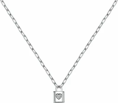 Image de Collier en acier avec cadenas Love LPS10ASD02