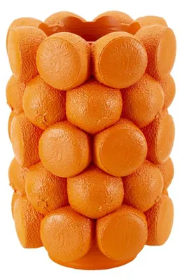 Produktbild von Vase Orange in Kunstharz mit Orangencluster 19x28 cm