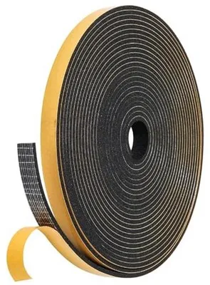 Zdjęcie produktu dla Taśma uszczelniająca gumowa samoprzylepna 12X3MM 10M do drzwi