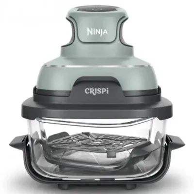 Obrázok produktu pre Ninja CRISPi, Teplovzdušná fritéza, 3,8 L, 1,2 kg, Samostarný, Zelená, Šedá, Priehľadná, Tlačidlá
