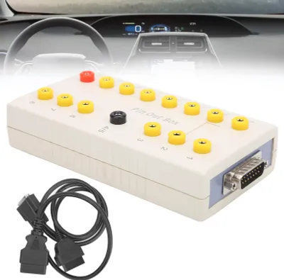Image de Boîtier de connexion OBD2 avec kit de câbles de diagnostic, couvre tous les points de test, outil de diagnostic automatique