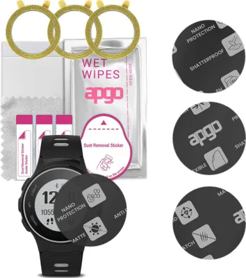 Produktbild von apgo 3 Stück Schutzglas, Matt, kompatibel mit Forever SW-600 Smartwatch, Hybrid 8H, Ersatz für Hartglas, Displayschutzglas, Bildschirmschutz, Displayschutz, kratzfest