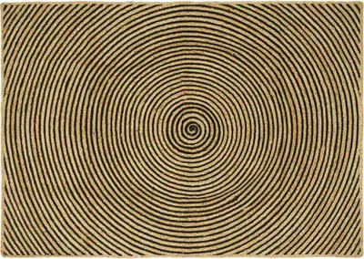 Produktbild von Bereichsteppich Schwarz 120 x 170 cm Jute