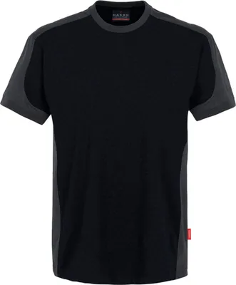 Produktbild von Hakro T-Shirt-Contrast Performance - Schwarz/Anthrazit - Größe Xl