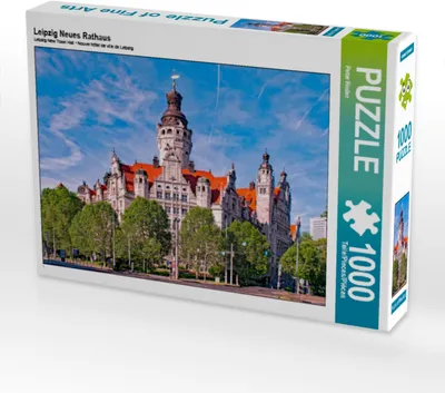 Produktbild von CALVENDO Puzzle Leipzig Neues Rathaus | 1000 Teile Lege-Größe 64x48cm Foto-Puzzle für glückliche Stunden