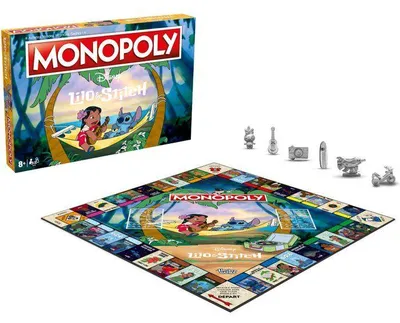 Produktbild von Monopoly Lilo & Stitch Edition, Familienspiel, 2-8 Spieler, Ab 6 Jahren, Winning Moves