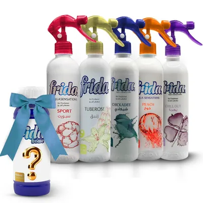 Produktbild von Angebot: Lufterfrischer Sport, Tuberose, Chicka Dee, Peach, Chill Out + Überraschungsgeschenk.