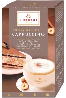 Immagine prodotto di Niederegger caffè in polvere noce torrone cappuccino 220g confezione da 10 pezzi
