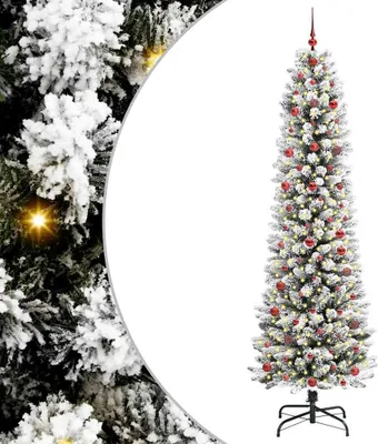 Immagine prodotto di vidaXL Albero di Natale artificiale con 300 LED con supporto bianco 240 cm