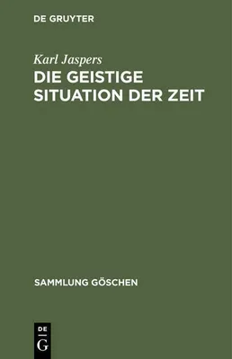Produktbild von Die geistige Situation der Zeit