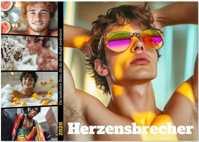 Produktbild von Herzensbrecher (Wandkalender 2026 DIN A4 quer), CALVENDO Monatskalender