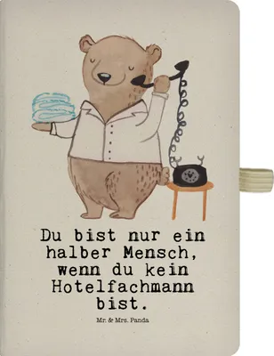 Produktbild von Mr. & Mrs. Panda Journal Hotelfachmann Herz - Transparent - Geschenk, Spruch, Reisetagebuch, Lustig, Tagebuch, Schreibheft, notizbuch, A5, Witzig, Notizheft, Ausbildung