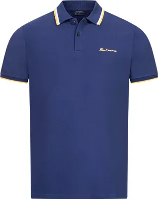 Produktbild von S|BEN SHERMAN Twin Tipped Herren Polo-Shirt 0076270NR-TwilightDenim
