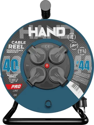 Produktbild von Kabeltrommel HAND PRO 40m 4x Steckdosen 230V IP44 H05RN-F 3x2,5 mm²