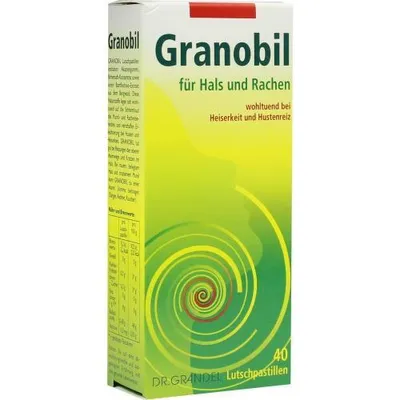 Zdjęcie produktu dla Granobil pastylki do ssania na gardło i krtań, 40 pastylek