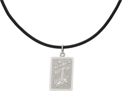 Produktbild von JuwelmaLux Sternzeichen Anhänger mit Lederkette 925/000 Sterling Silber Waage JL14-05-0044