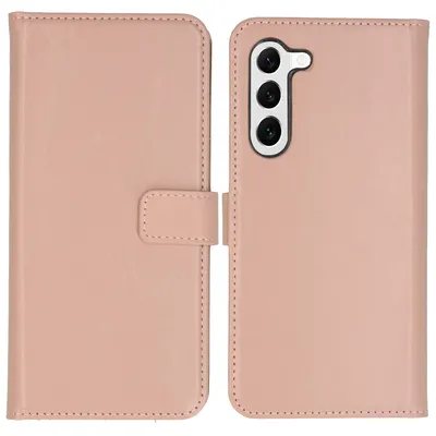 Immagine prodotto di Custodia a libro in vera pelle Selencia per Samsung Galaxy S23 - Rosa
