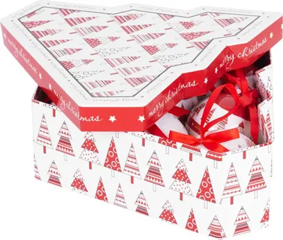Image de MAGICHOME BOULE DE NOËL, 6 pcs., rouge/blanc, 7,5 cm