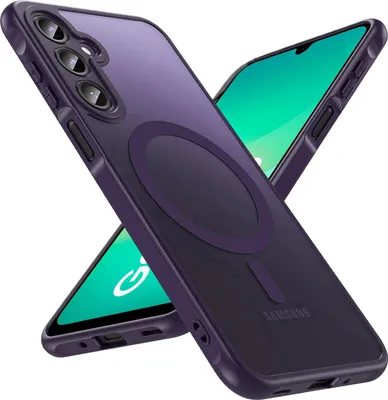 Immagine prodotto di Custodia magnetica per Samsung Galaxy A26 5G cover Magsafe cover protettiva Telaio antiurto in TPU forte anello magnetico, viola