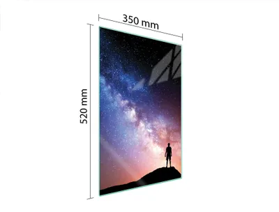Produktbild von Glasschneidebrett 35x52 Sterne