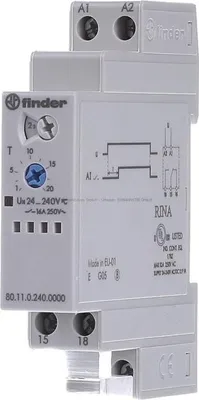 Productafbeelding van Finder tijdrelais 80.11.0.240.0000, 1W, 16A, 24-240VAC/DC