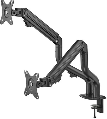 Productafbeelding van Dubbele monitorarm 17-34 inch - scharnierend - VESA-bevestiging - optimale ergonomie