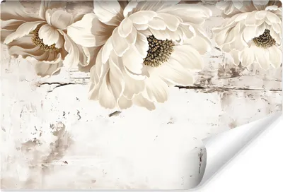 Produktbild von Muralo Selbstklebende Fototapete BLUMEN Beton Wandtapete Für Wohnzimmer Br. 416cm x Hö. 254cm