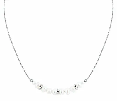 Image de Magnifique collier en argent avec perles de rivière Perla SXU42