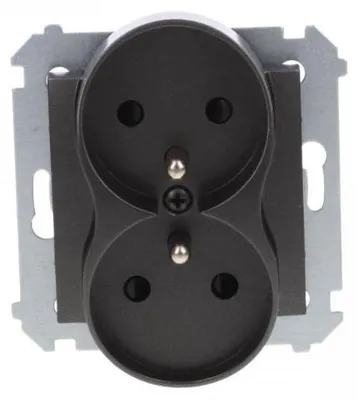 Obrázek produktu pro Kontakt-Simon DGZ2MZN.01/48, Antracit, Plast, IP20, 250 V, 75 mm, 46 mm