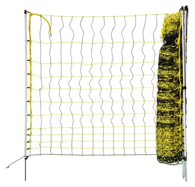 Produktbild von horizont Geflügelnetz | 105 cm hoch | 50 m lang | Einzelspitze | elektrifizierbar Sicherer Stand und gute Sichtbarkeit - jetzt mit optimierter Leitfähigkeit