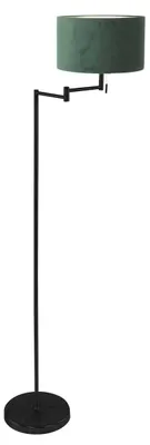 Zdjęcie produktu dla Lampa stojąca - czarny - Bella - metal tkanina - Ø 45cm - E27 - 3890ZW - Mexlite