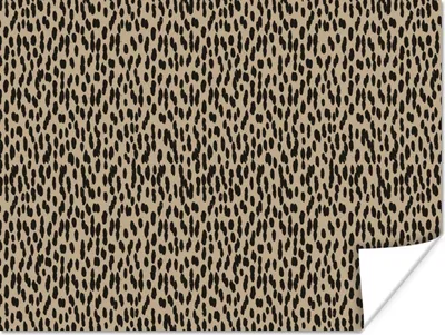 Produktbild von MuchoWow® Poster Pantherdruck - Schwarz - Braun - Muster - Polka dots 160x120 cm - Foto Plakat
