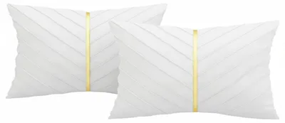 Image de Housses de coussin en velours, couleur or, 40x40 cm, lot de 2